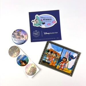 Disney Vacation Club DVC Member Magnet Dumbo Moana 2 Polynesian Tower Stickers